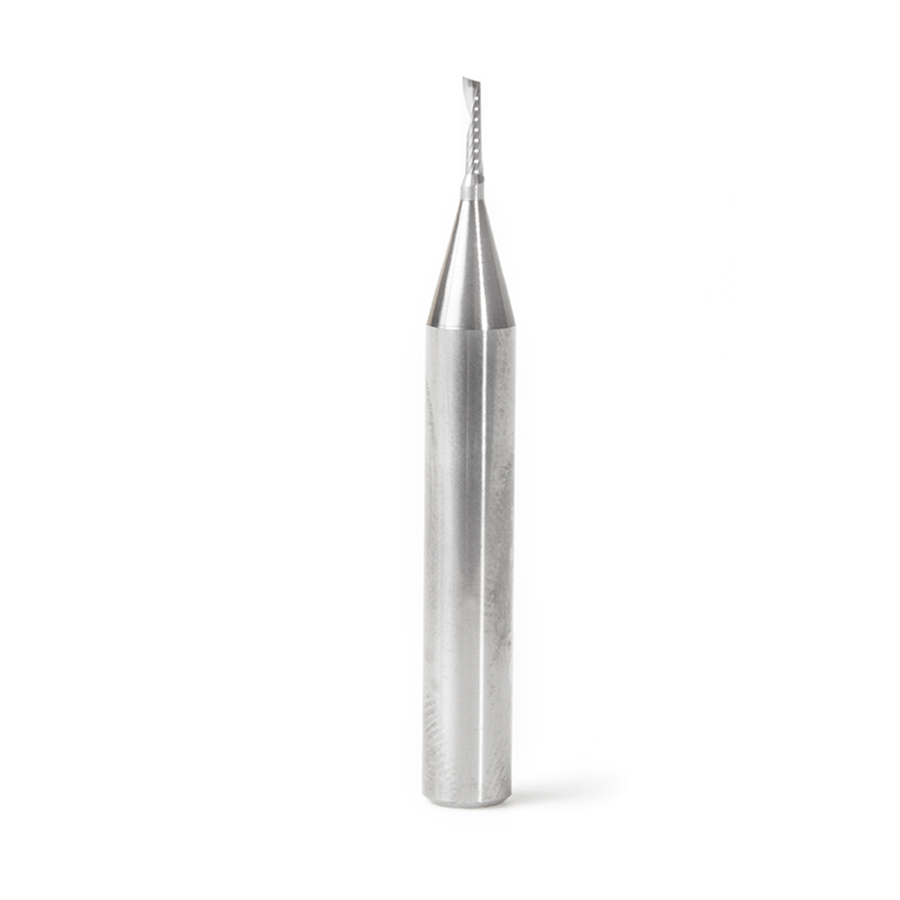 1/16" Solid Carbide CNC Spiral 'O' Single Flute Plastic Cutting 1/4" Shank  Amana Tool 51441