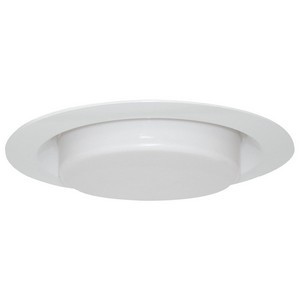 Design House 519587 6in Recessed Lighting Shower Trim with Drop Lens, White