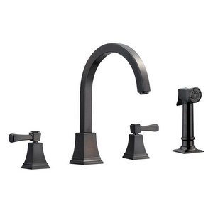 Design House 522128 Torino Kitchen Faucet with Sprayer, Brushed Bronze
