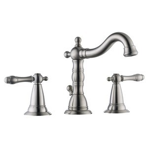 Design House 523316 Oakmont Wide Lavatory Faucet, Satin Nickel