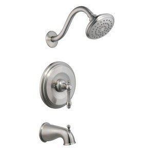 Design House 523456 Oakmont Tub &amp; Shower Faucet, Satin Nickel