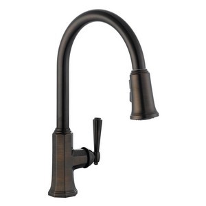 Design House 524520 Barcelona Kitchen Faucet with Pullout Sprayer, Brushed Bronze