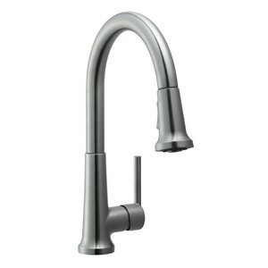 Design House 525717 Geneva Kitchen Faucet with Pullout Sprayer, Satin Nickel