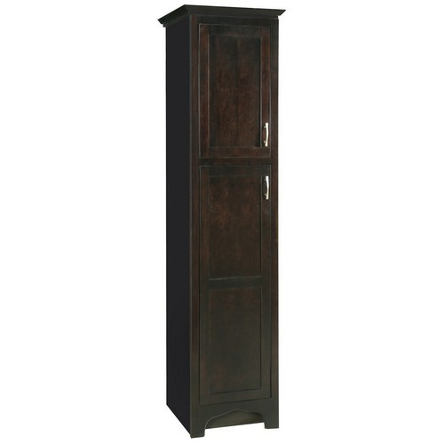 Design House 541300 Ventura Espresso Linen Tower Cabinet with 2-Doors & 2-Shelves, 84 X 18