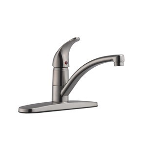 Design House 545590 Trenton 9- Kitchen Faucet No Sprayer Satin Nickel