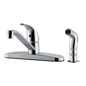 Design House 545863 Middleton Kitchen Faucet With Side Sprayer Polished Chrome