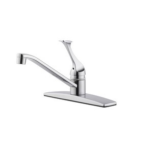 Design House 546002 Millbridge Single Handle Kitchen Faucet No Side Sprayer Polished Chrome