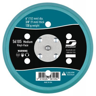 6" Dia. Vacuum Disc Pad Vinyl-Face Dynabrade 56105