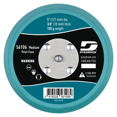 5" Dia. Non-Vacuum Disc Pad Vinyl-Face Dynabrade 56106