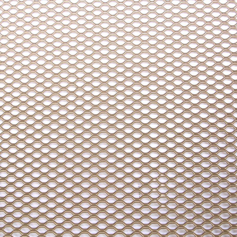 Anodized Aluminum Panel Veil Pattern 24" W x 487" L Gold Macklanburg-Duncan 57364