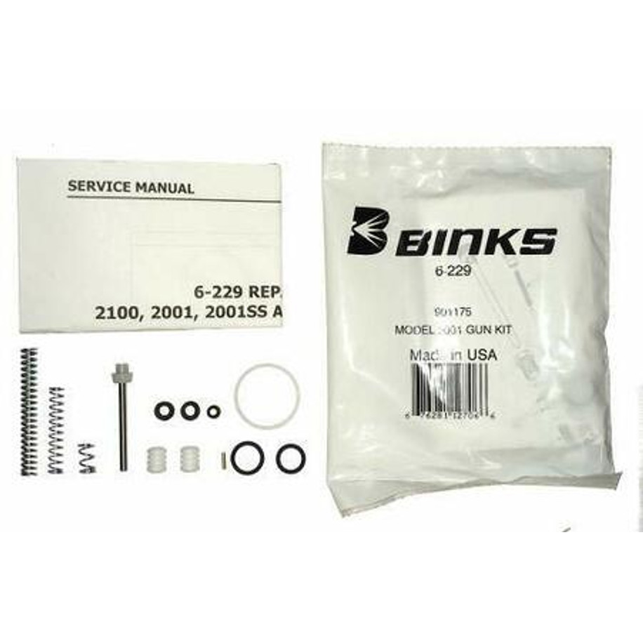Binks 6-229, Repair Kit, 2001 Series Gun