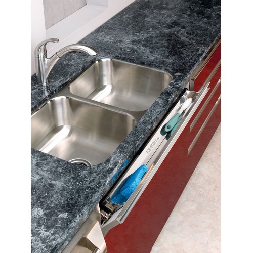 25" Stainless Steel Sink Tip-Out Tray with Hinges Rev-A-Shelf 6581-25-52