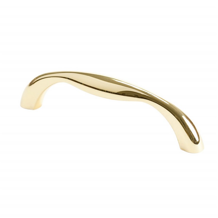 Valenica Pull 96mm Center to Center Polished Gold Berenson 7015-107-C