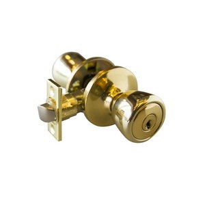 Design House 728295 Terrace Half Moon Entry Polished Brass 6-Way View Pack