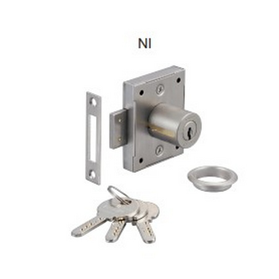 7810 Cabinet Door Lock 15/16" Long Nickel MKKD Sugatsune 7810-24NI-MK