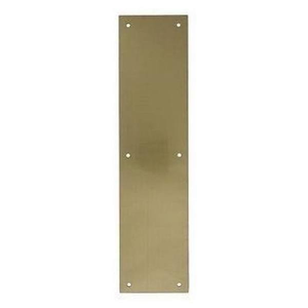 15" Brass Door Push Plate 3-1/2" W Bright Brass Allegion US 44074147544