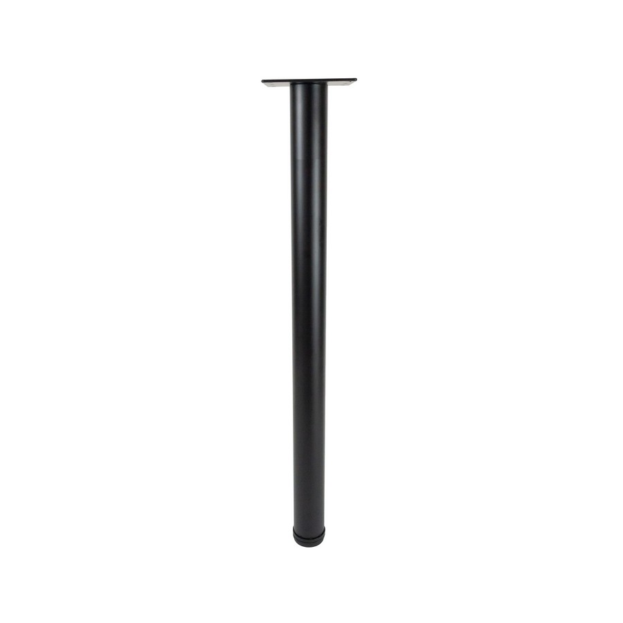 2" Round Rockwell Single Table Leg 28" H Black Matte Peter Meier 950-7S-02