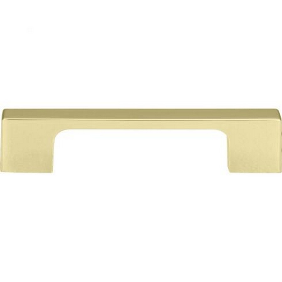 Thin Square Pull 3-3/4" Center to Center French Gold Atlas Homewares A836-FG