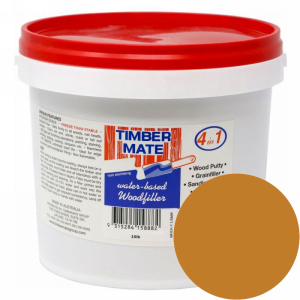 1 Gallon Cypress-Teak Water-Based Wood Putty, Ready to Use, Timbermate Products AAC8