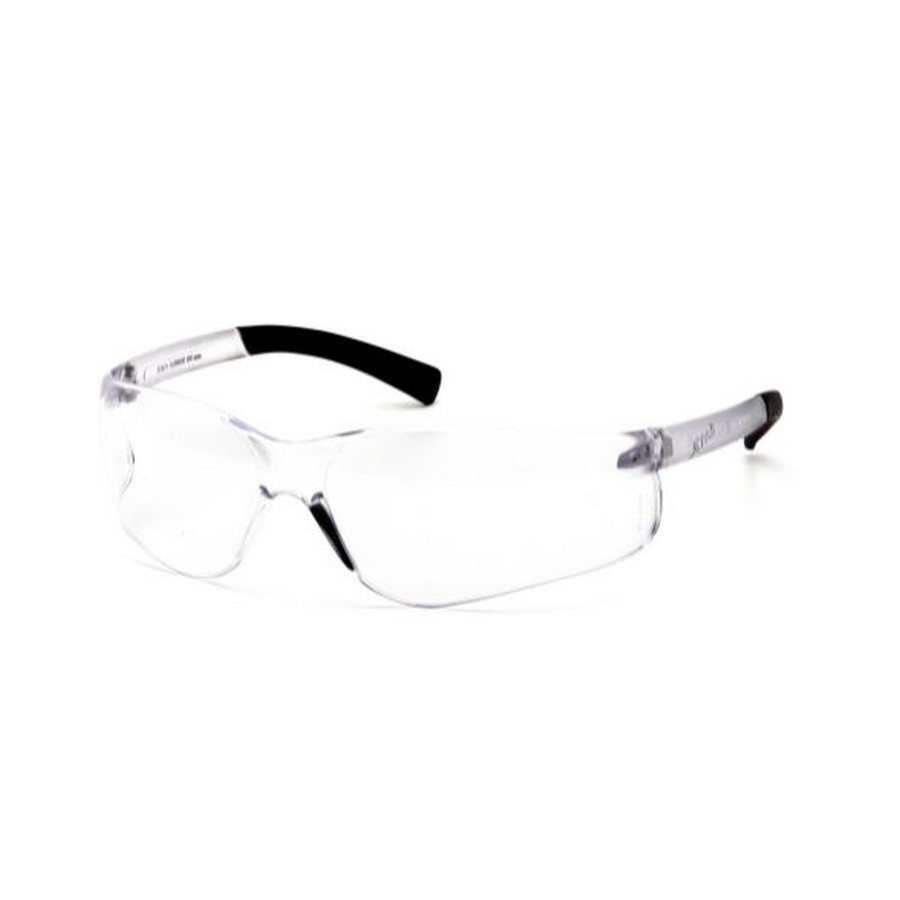Aries Wrap Around Reader Safety Glass +2.5 Diopter Strength Clear/Black WE Preferred 0899100002
