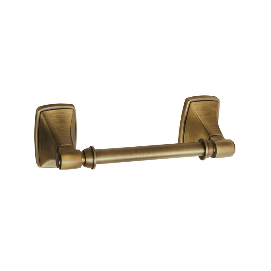 Clarendon Double Post Tissue Roll Holder Gilded Bronze AMEROCK BH26507GB