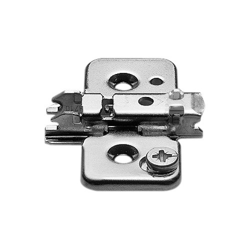 0mm CLIP Cruciform Mounting Plate with Cam Adjustment Screw-On Blum 173H7100