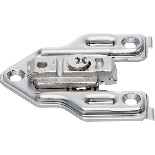 0mm CLIP Cruciform Face Frame Adapter Mounting Plate with Cam Adjustment Screw-on Blum 175H6000