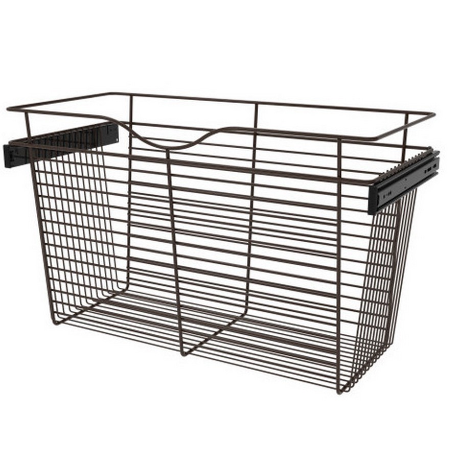 Pull-Out Wire Closet Basket, 30 W x 14 D x 18 H, Oil Rubbed Bronze Rev-A-Shelf CB-301418ORB-3