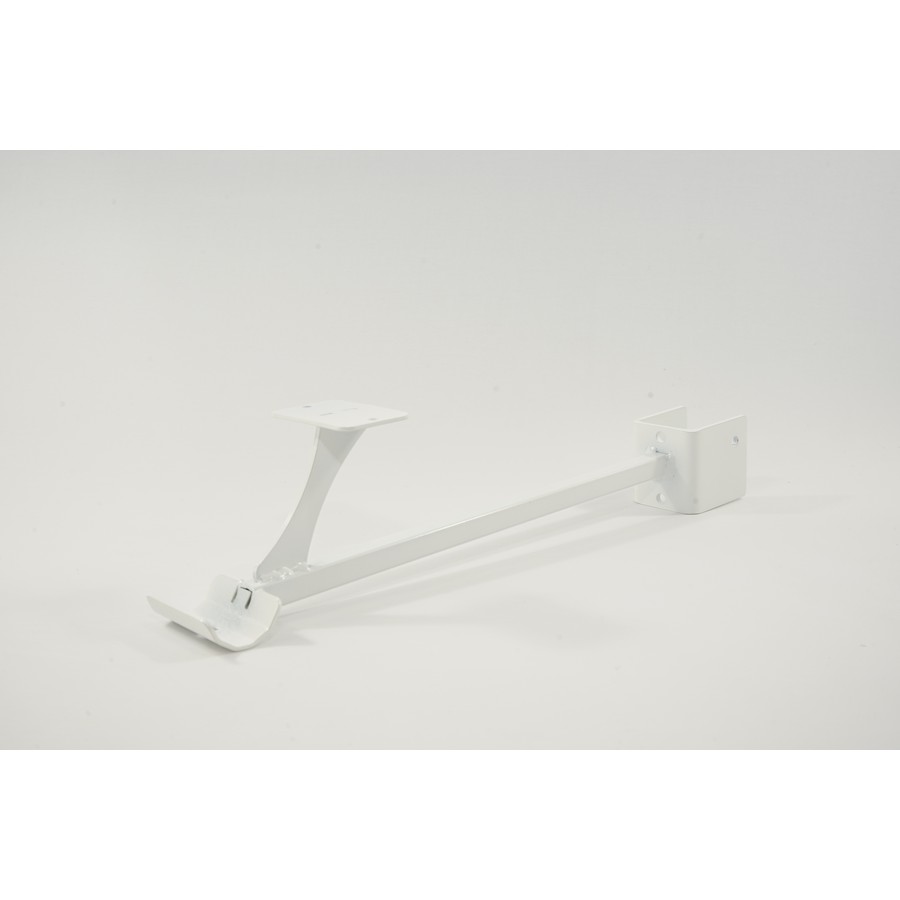11-1/2" Closet Rod Bracket with Shelf Support White Stronghold Brackets CRS-12WH