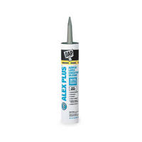 DAP 18118, Acrylic Latex Caulk Plus Silicone, Low VOC, Slate Gray, 10.1 oz cartridge