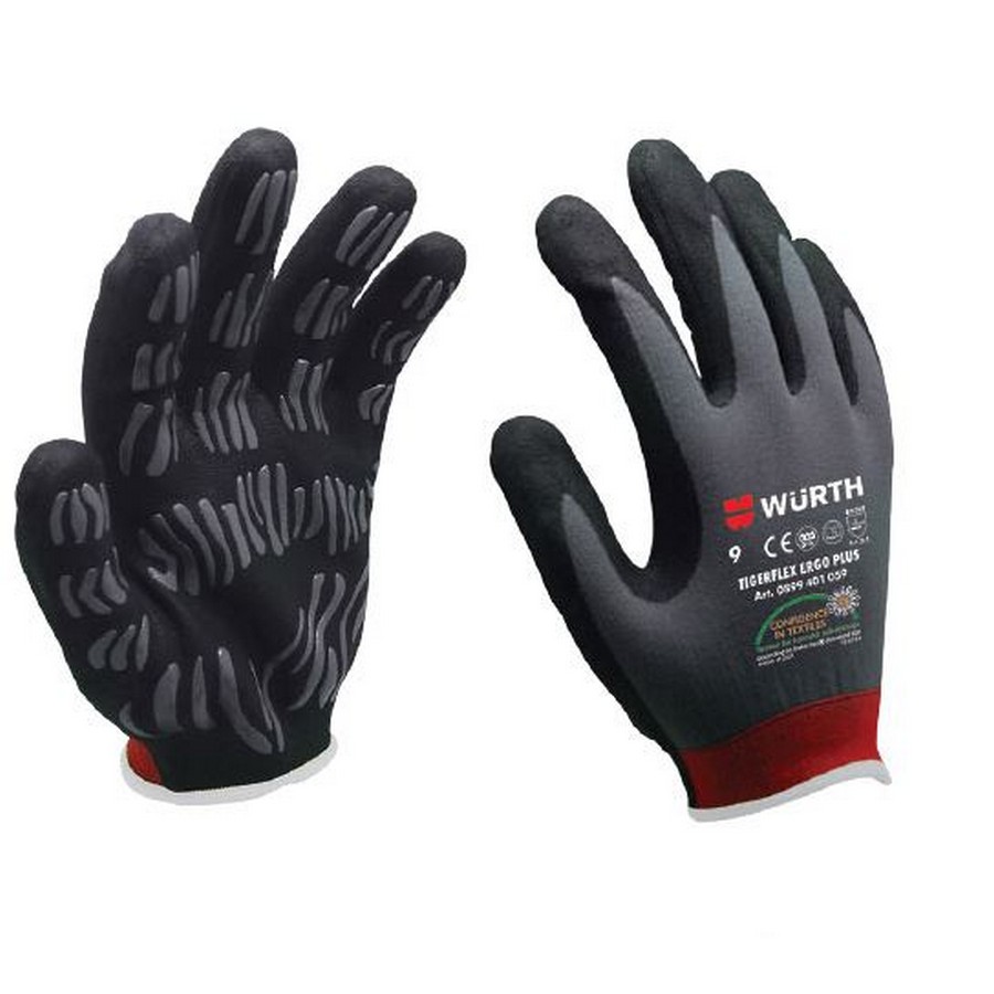 Tigerflex Ergoplus Foam Nitrile Gloves Size Large WE Preferred 0899401059