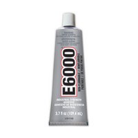E6000 220011, Industrial Adhesives, Self-Leveling, Clear, 3.7 oz. tube