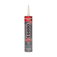 E6000 222011, Industrial Adhesives, Self-Leveling, Clear, 10.2 oz. cartridge