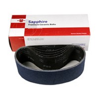 3" X 21" Portable Sanding Belts 60 Grit Ceramic on X-Weight Cloth 5/Box WE Preferred