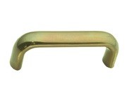 Belwith K101, Sherwood Antique Brass 3-3/8" Pull, Solid Brass, Centers 3"