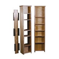 Hoffco BVI076, 10 W Single Swing-Out Wood Pantry, Hoffco Series, Birch Maple Wood, 10 W x 8 D x 52 H