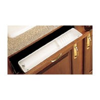 24" Deluxe Polymer Sink Tip-Out Tray White Bulk-10 Rev-A-Shelf LD-6591-24-11-10