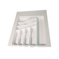 Plastic Cutlery Drawer Insert 16" W White Vance Industries 4A1621F