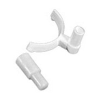 Selby P103113W, 5mm Bore, Nylon Shelf Support Hold Down, White, 500-Pack