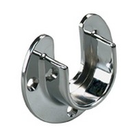 Open Wall Mount Flange for 750 5 and 770 5 Series Closet Rod 1-5/16" Dia ChromeKnape and Vogt 766 CHR