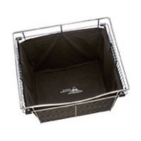 Rev-A-Shelf CHBI-301418-3, Hamper Insert, 30in W x 14 D x 18 H for Wire Closet Baskets, Black