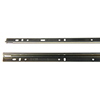 18" Unhanded Mounting Rail  Full Extension Ebony Black, Knape and Vogt 8500-92 EB 18
