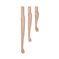 Grand River QA21-A, Wood Table Leg, Furniture Grade, Queen Anne Style, 2-1/8SS x 16inTL x 21inOL, Ash