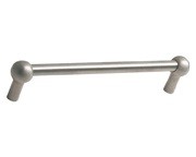 Siro Designs 44-108 Bar Pull 5" (128mm) Centers, Brushed Stainless Steel, 5-11/16" (143mm) Long