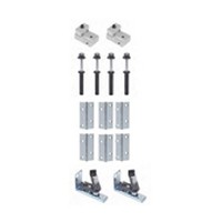 Hettich 1135241 Bulk-10 Sets, Bi-Fold Door Hardware Kit, Grant E-Series for (4) Doors 3/4-1-3/4 Thick, 25lb Capacity