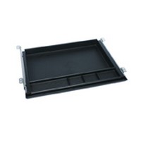 KV KD-75, Pull-Out Keyboard Tray with Front Storage Tray, 21-1/2 L x 16 W, Black, Knape and Vogt