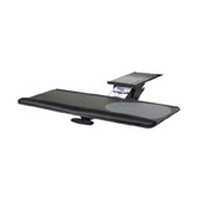 KV SD-34-18, Keyboard Tray with Right or Left Mouse Platform, Seated Type, Black, Knape and Vogt