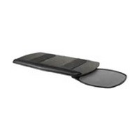 KV KVE-BP-1, Phenolic Keyboard &amp; Palm Rest with Single Right Swivel-Out Mouse Platform, Seated Type, Black, Knape and Vogt