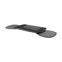 KV KVE-BP-2, Phenolic Keyboard &amp; Palm Rest with Dual Swivel-Out Mouse Platforms, Seated Type, Black, Knape and Vogt
