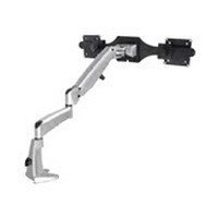KV PA4000-B, Flat Screen Monitor Arm, Poise Twin Flat Panel Monitor Mount, Black, Knape and Vogt